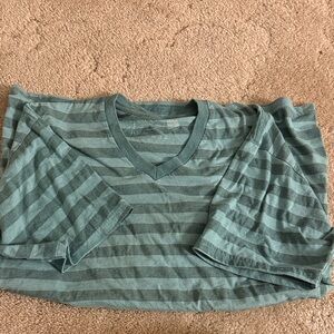 Striped V-Neck T-Shirt
